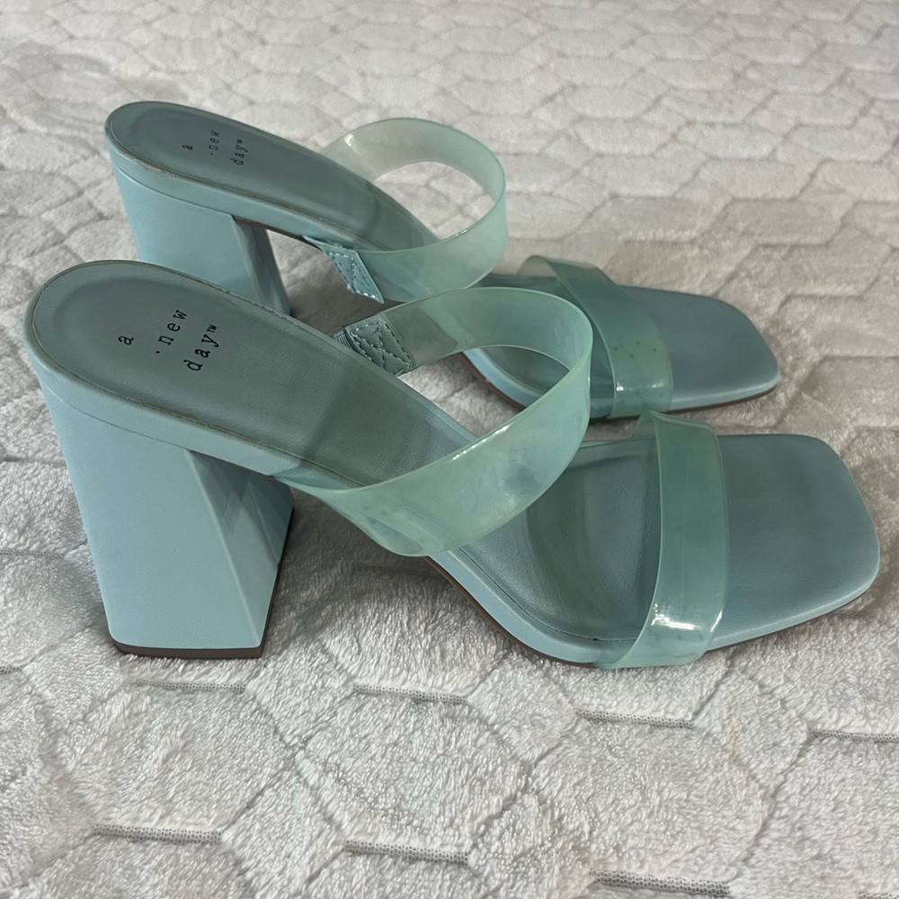 Baby blue heels